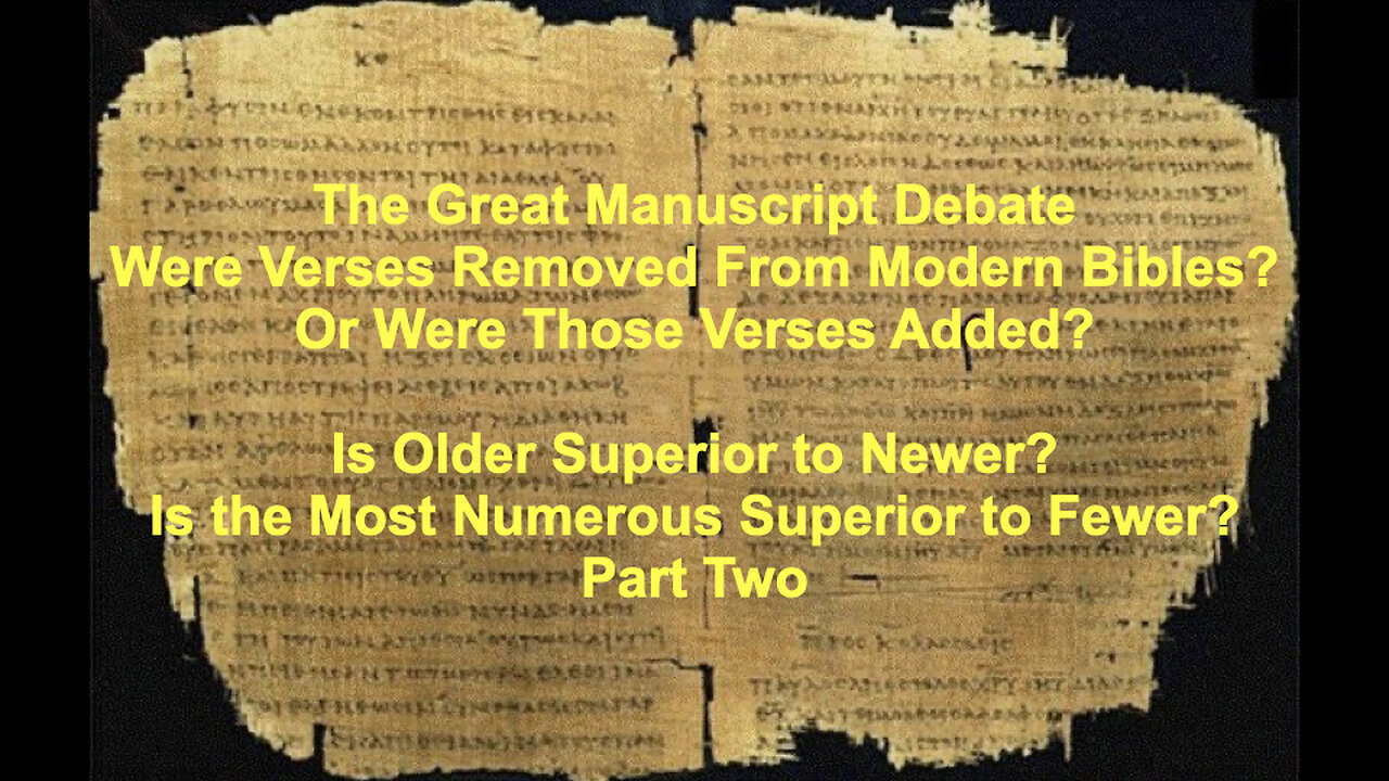 431 Manuscript Debate (Part Two)