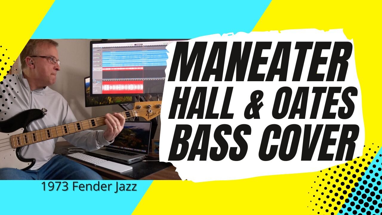 Maneater - Hall & Oates - Bass Cover | 1973 Fender Jazz bass