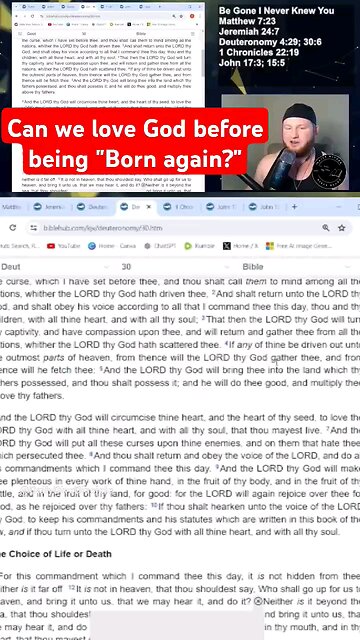 Can we love God before being reborn? #truth #bible #god #spirituality #faith