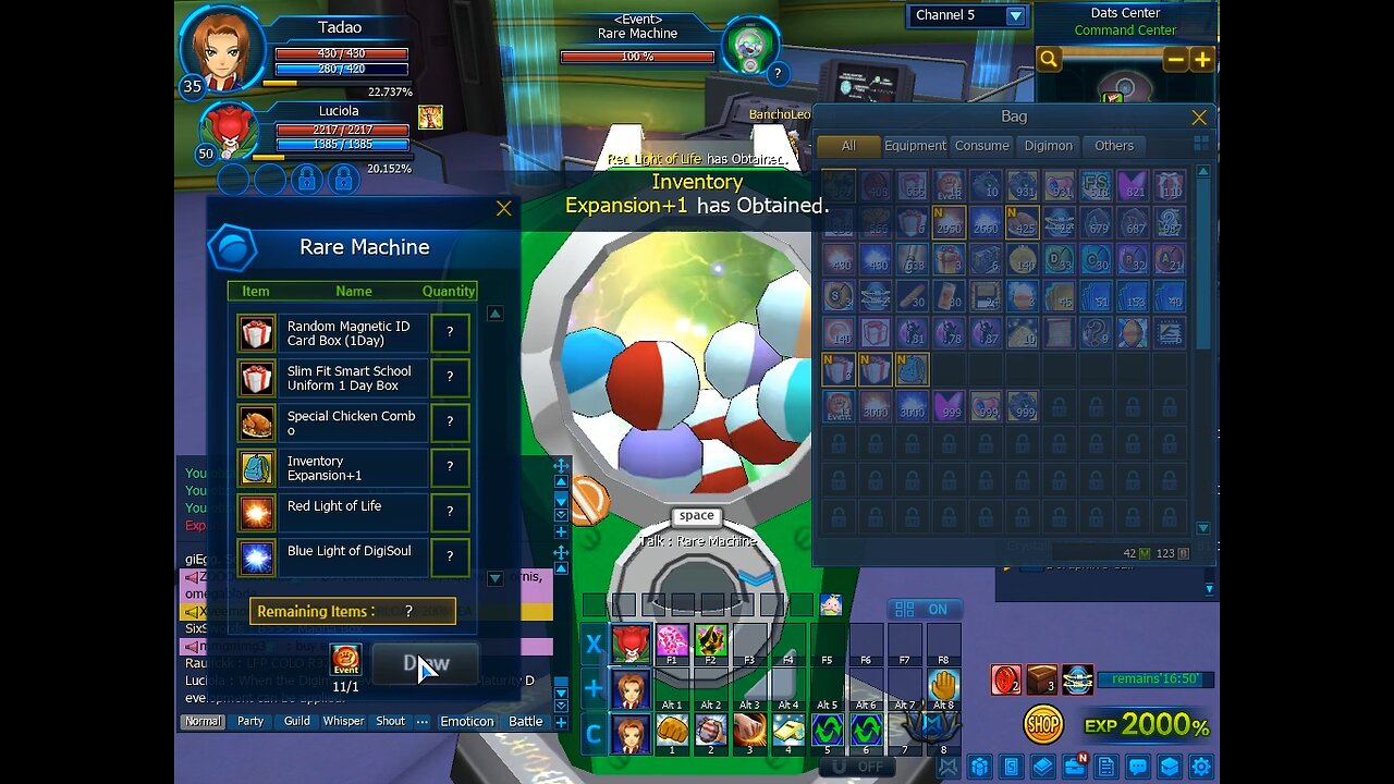 ZDC Digimon Master World デジモン Tadao Part 02 Stage Skill Leveling 3S Done, Data Attribute Making and Maximizing, 1 Event Quest Done, Ring SaleM, 100DE Collection & RCoinE + 1st Unboxed Rewards