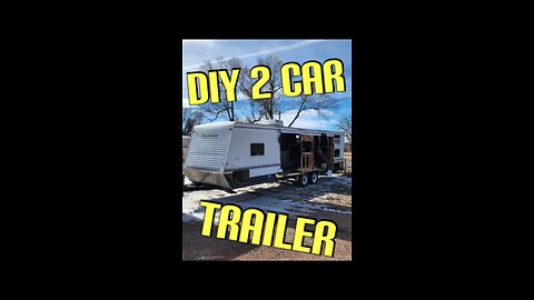 DIY 2 FLATBED CAR TRAILER INTRO