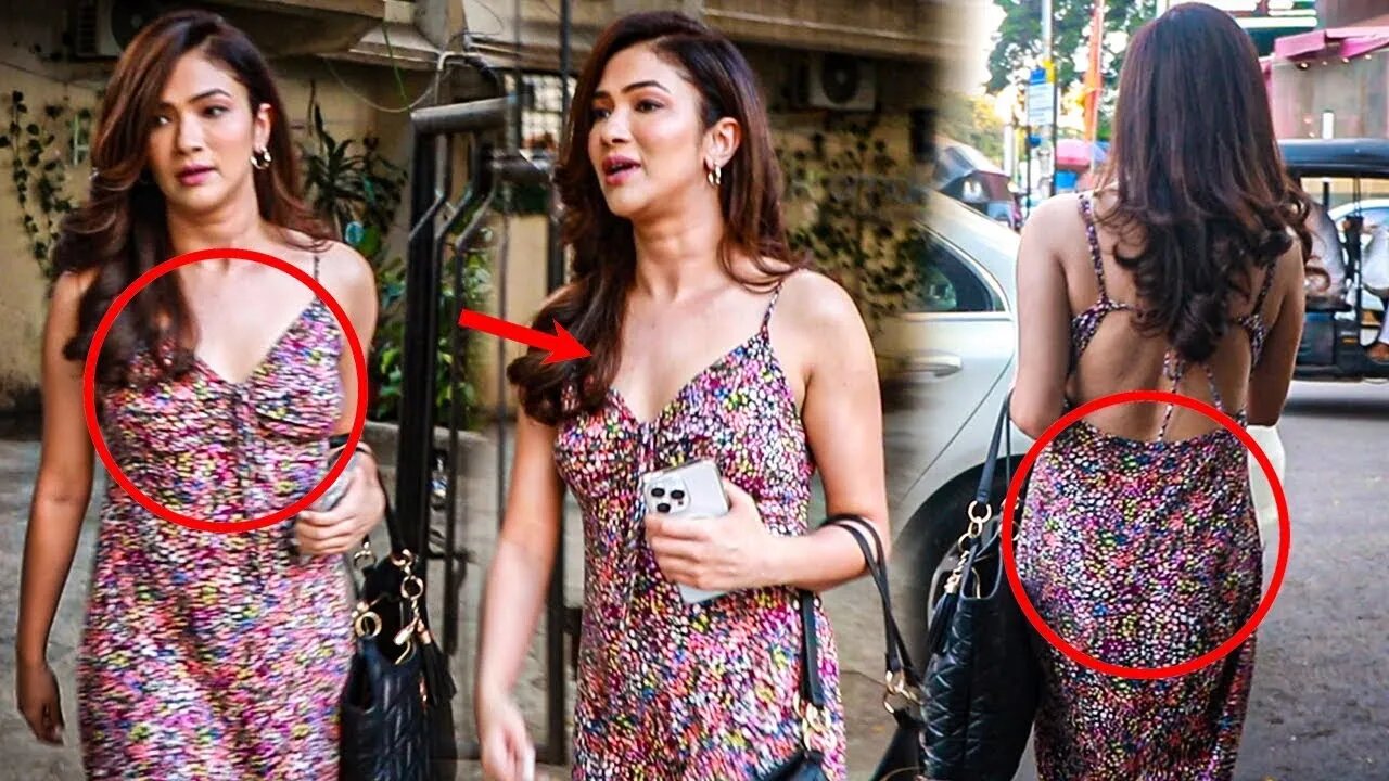 Ridhima Pandit looks beautiful, spotted outside Kromakay Salon in Juhu