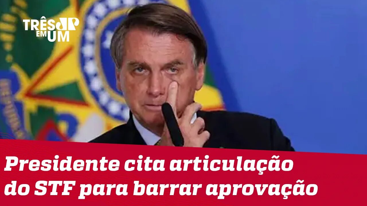 Bolsonaro faz pressão por voto auditável em vídeo