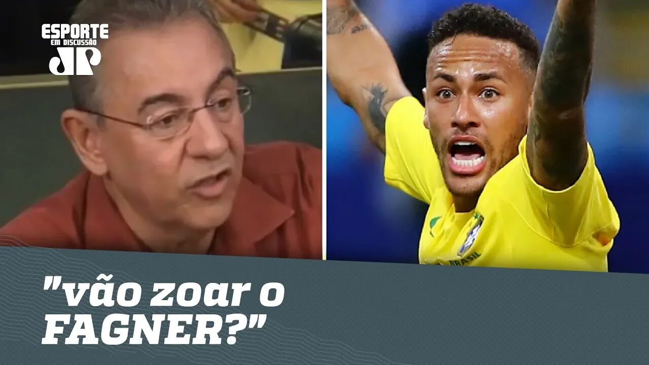 Flavio Prado IRONIZA críticas a NEYMAR: "vão zoar o FAGNER?"