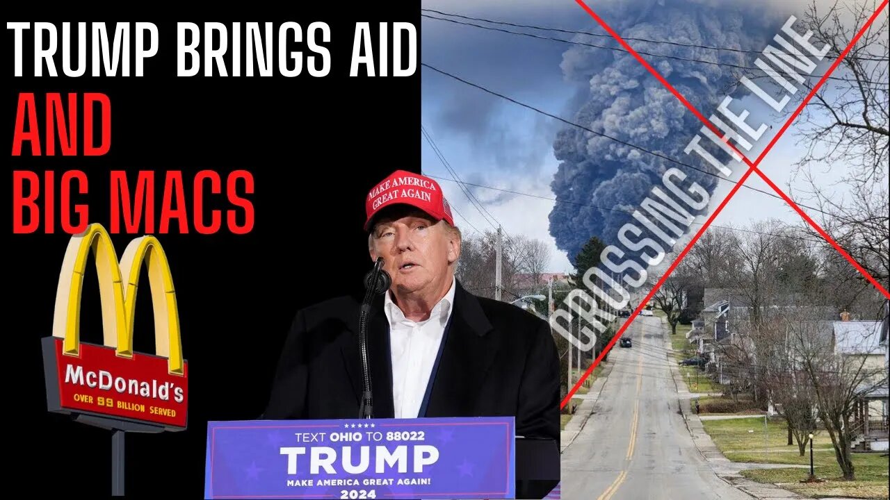 TRUMP VISITS OHIO DISASTER AND BRINGS AID