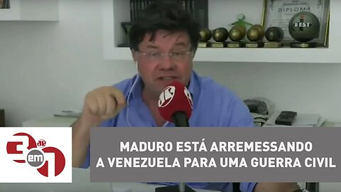 Madureira: Maduro está arremessando a Venezuela para uma guerra civil