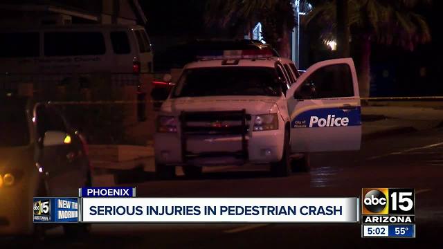 Pedestrian struck by car in Phoenix