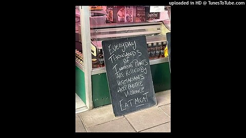 A butcher proudly describes his job.