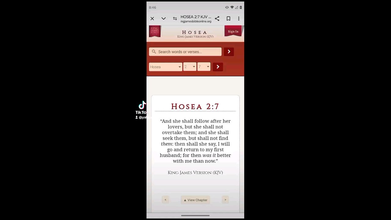 Hosea 2: 7