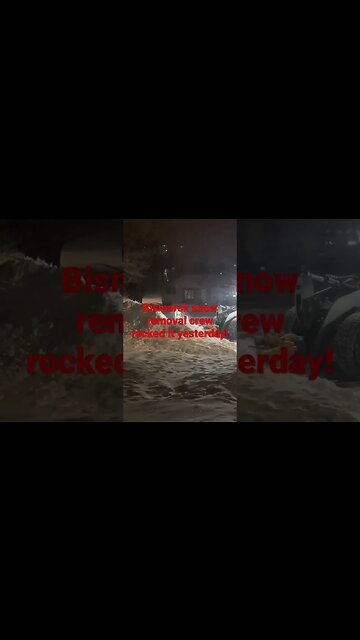 Bismarck snow removal crew was on the ball! #shorts