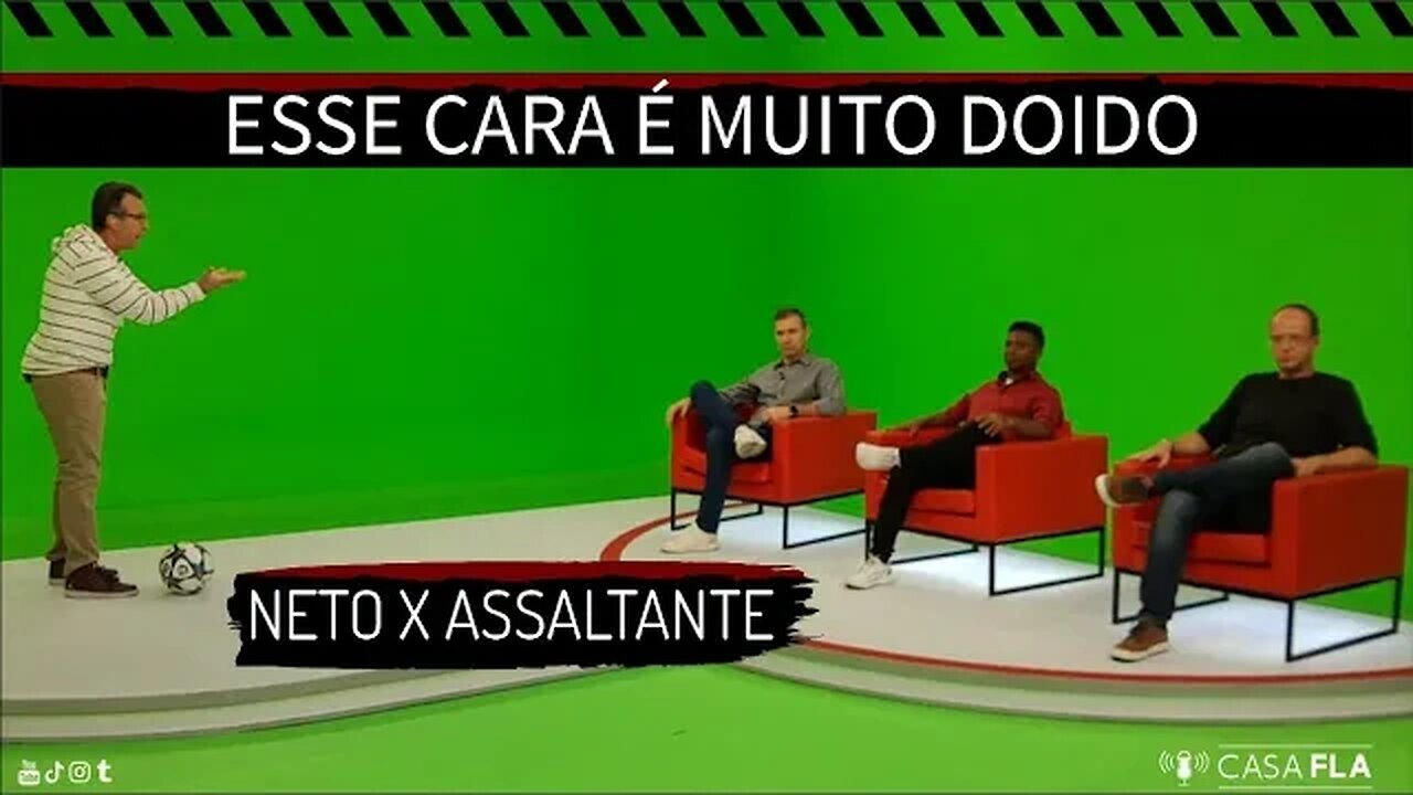 ⚫🔴 Neto correndo atrás do assaltante nas ruas de São Paulo.