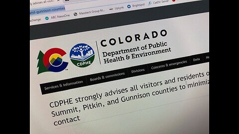 CDPHE strongly advises residents, recent visitors in four mountain counties to keep social distance