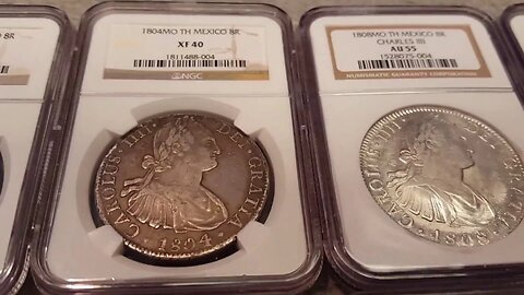 Early Mexican Silver Coins! Some mixed with GOLD! A MUST SEE!