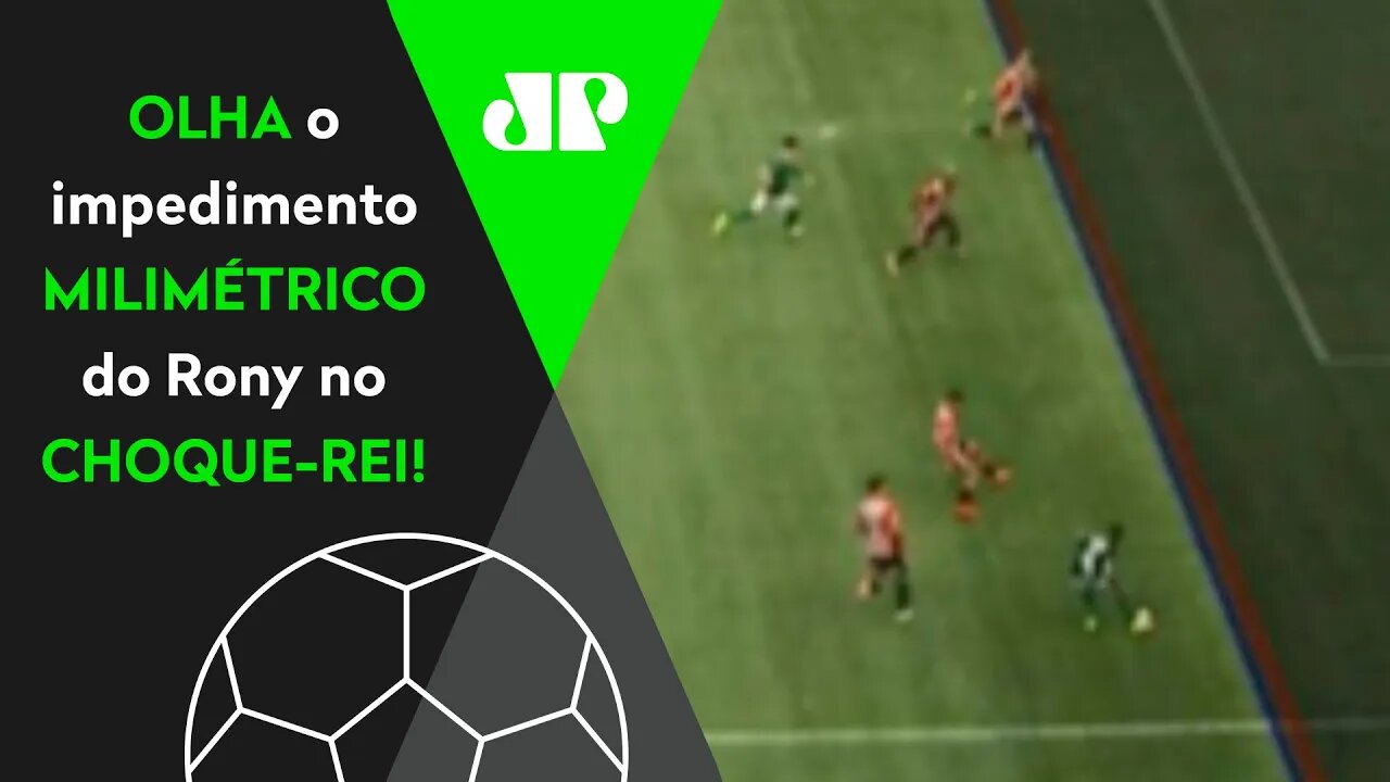 POR POUCO! Gol de Rony é ANULADO POR CENTÍMETROS em empate de Palmeiras e São Paulo no Choque-Rei!