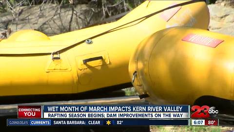 Wet month of March impacts Kern River Valley