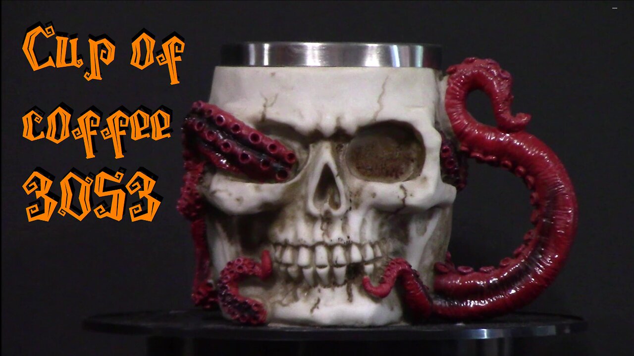 cup of coffee 3053---Temu Earrings and Great Skeleton Sweater! (*Adult Language)