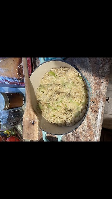 Zucchini and Orzo Pasta Oh My