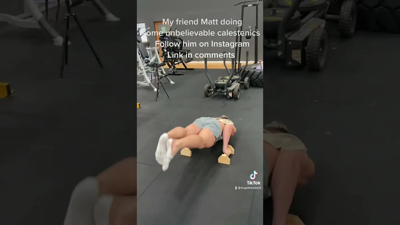 my friend Matt doing some unbelievable callisthenics follow him on instagram link in comments #gym