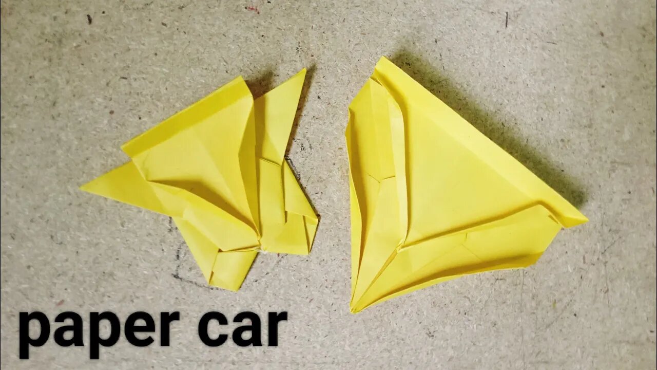 How to make easy paper toy car for kids / nursery craft ideas / paper craft easy