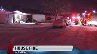 Nampa Fire battles early morning house fire