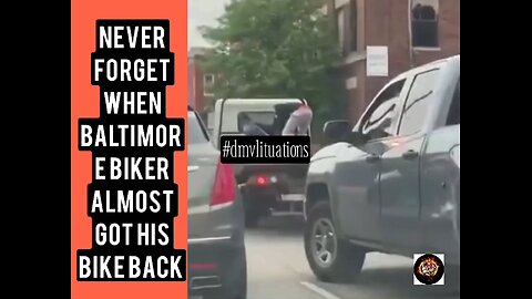 This #BMore biker would’ve made history if he got the bike off the back of the tow truck