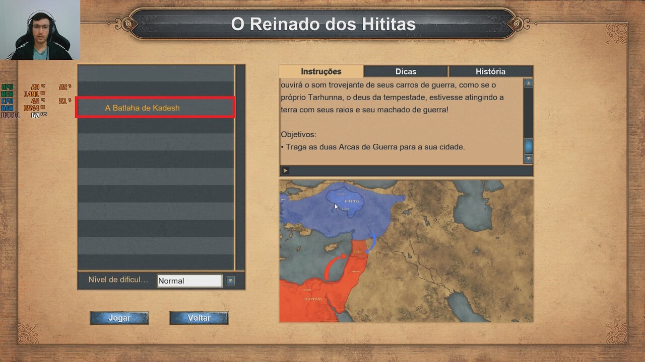 AGE OF EMPIRES 1 - 05 O REINADO DOS HITITAS 3 - A BATALHA DE KADESH