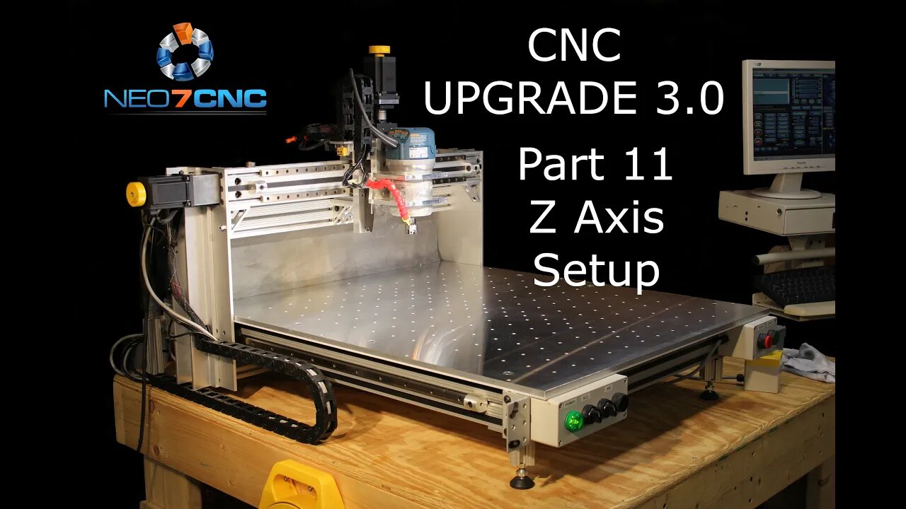 Homemade DIY CNC - Larger CNC 3.0 - Part 11 - Setting Up Z Axis for Precise Movement - Neo7CNC.com