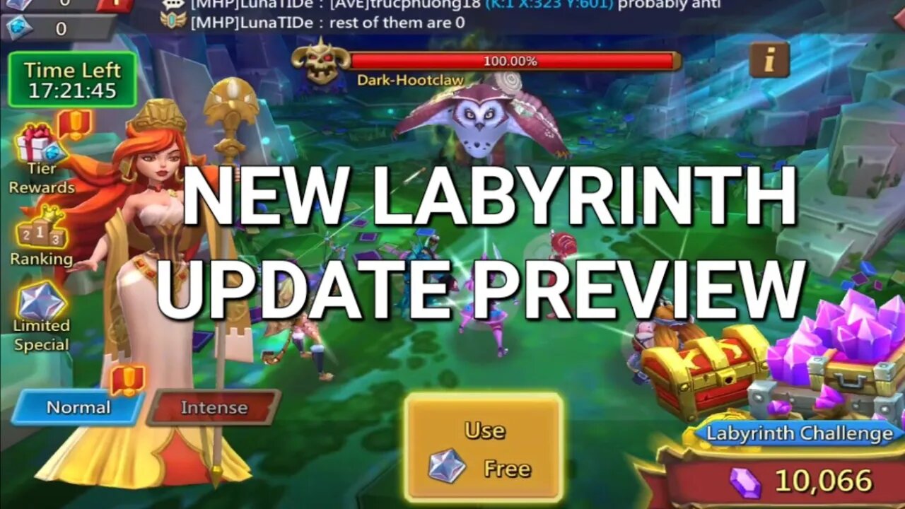 Lords Mobile ~ New Update Labyrinth Dazzling Stars Dark Monsters Challenge shop And more