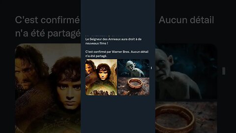 Le Seigneur des Anneaux aura droit à de nouveaux films ! C'est confirmé par Warner Bros.