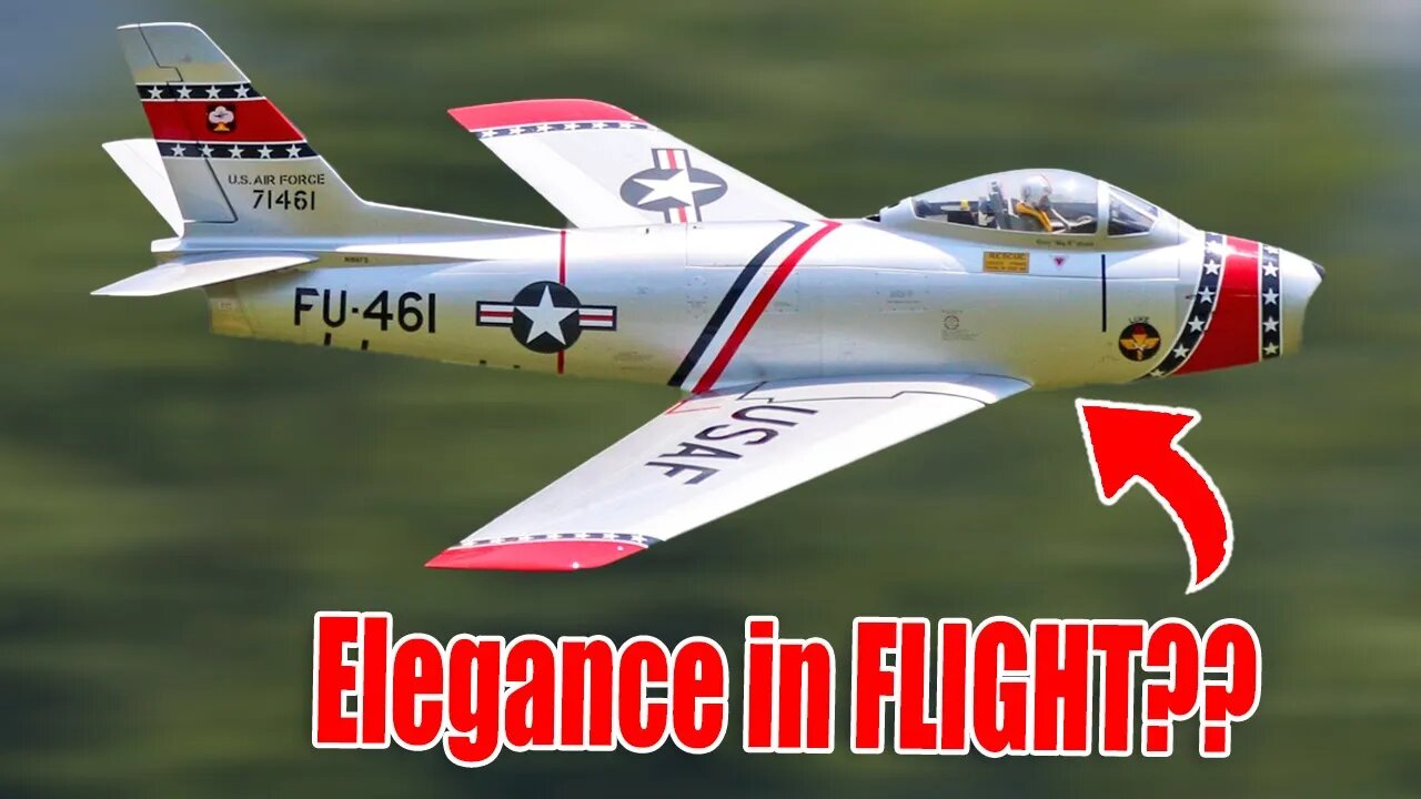 Jet Age Glory: EDF F-86 Tank Drop & High Flying Aerobatics!