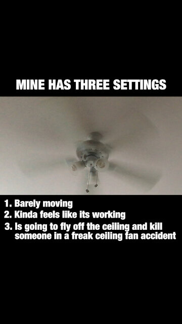 Ceiling fan settings [GMG Originals]
