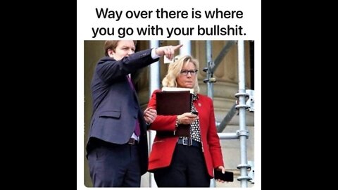 Liz Cheney is trying to set us up right before she is given the boot