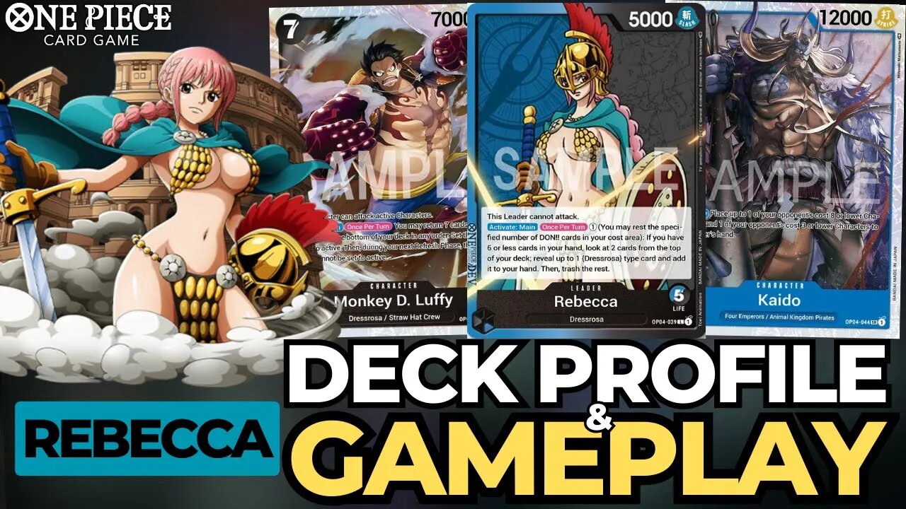 (OP04) Rebecca (Blue/Black) Deck Profile & Gameplay | One Piece Card Game