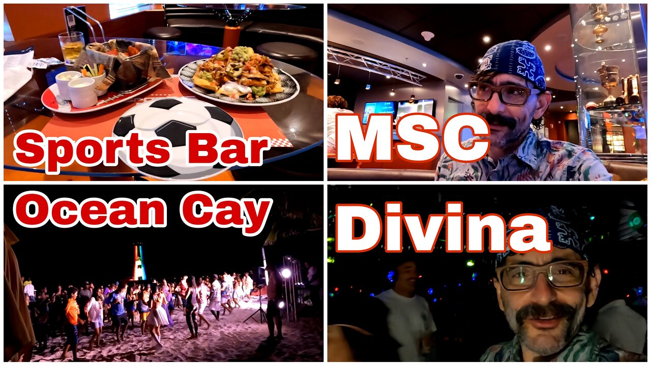 MSC Divina | Night 3 | Sports Bar | Lighthouse Show