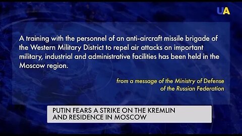 Putin fears strike on Kremlin and residence in Moscow