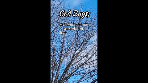 GOD SAYS