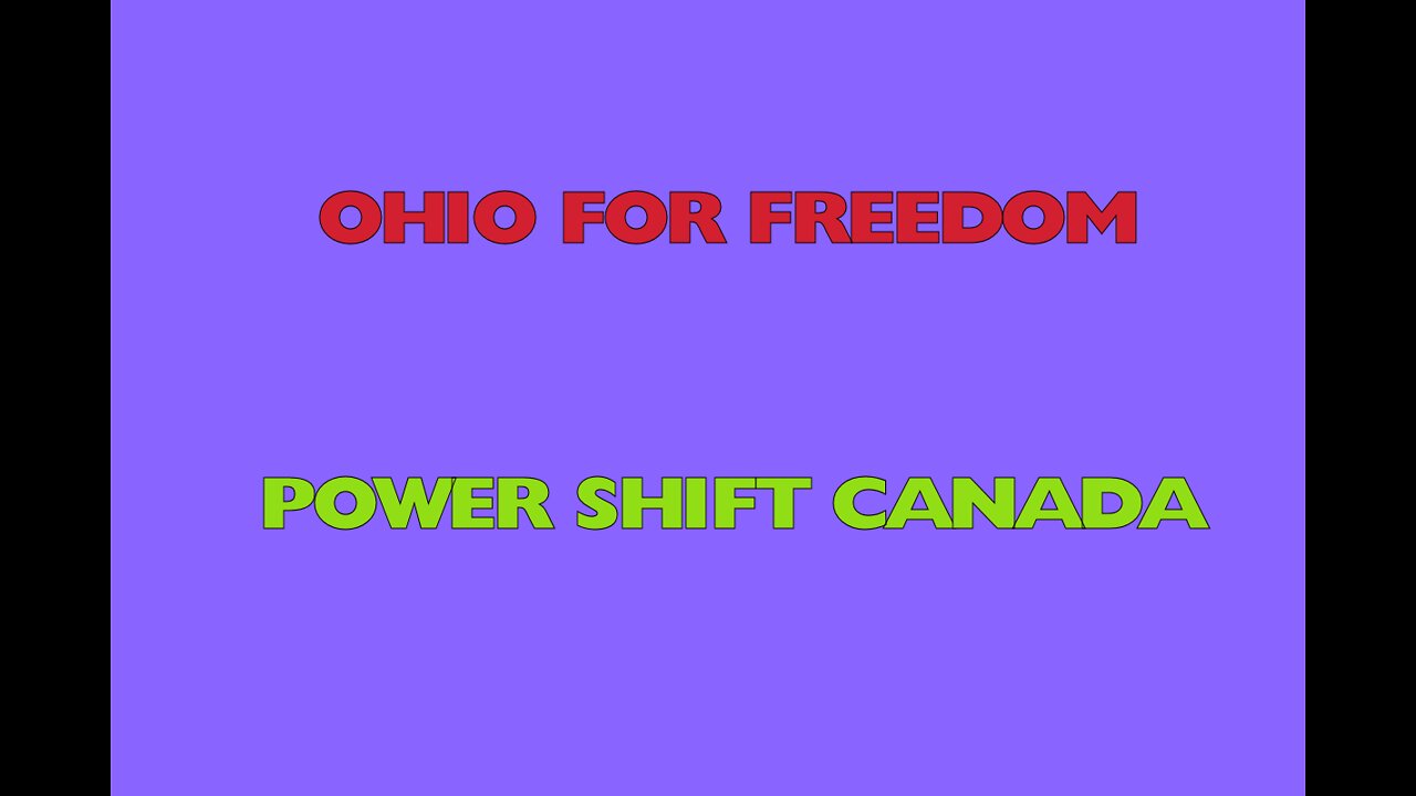 OHIO FOR FREEDOM DISCUSSES "THE POWERSHIFT"