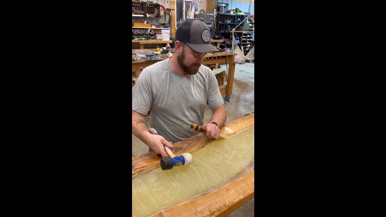 Epoxy Table prep