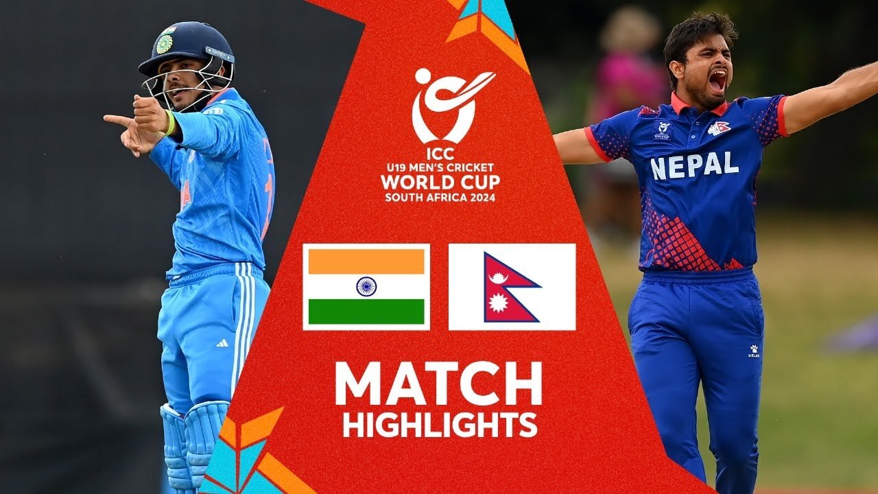 India v Nepal - Match Highlights - U19 CWC 2024