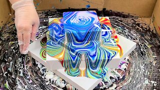 Fun 4 tier acrylic pour