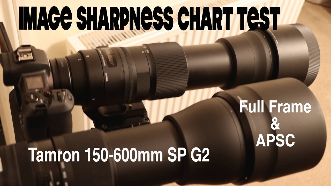 Tamron 150-600mm G2 test chart tests on full frame and APSC
