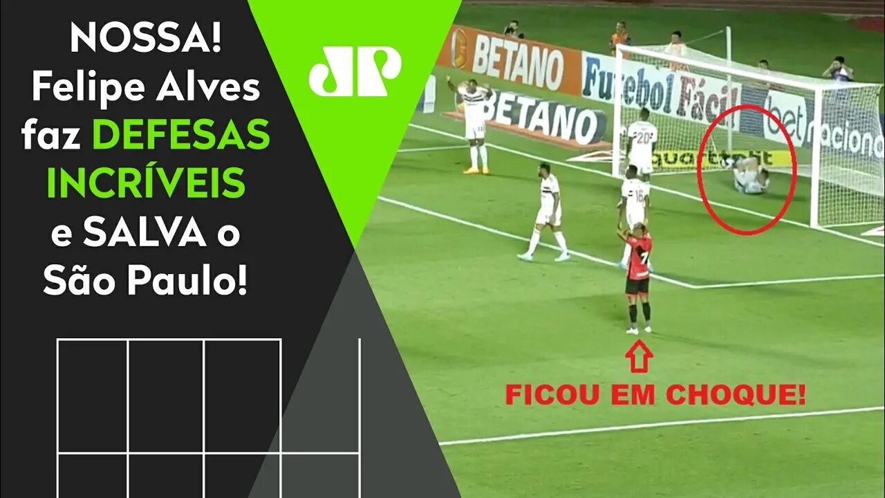 MEU DEUS! É IMPRESSIONANTE! OLHA os MILAGRES que Felipe Alves FEZ em São Paulo x Atlético-GO!