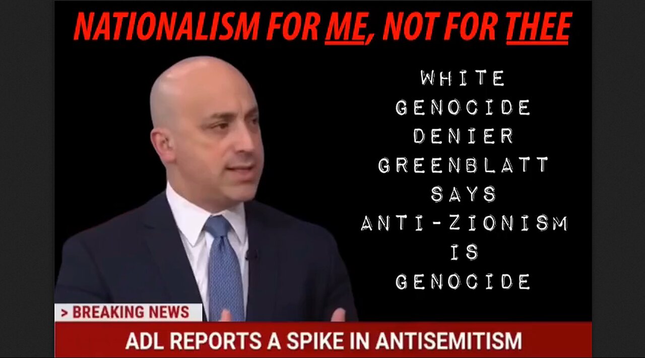 Zionism is Anti-Whiteism The ADL is Anti-White