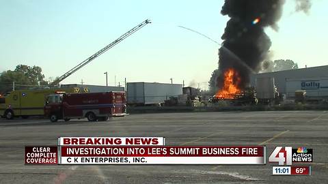 Lee's Summit chemical facility catches on fire