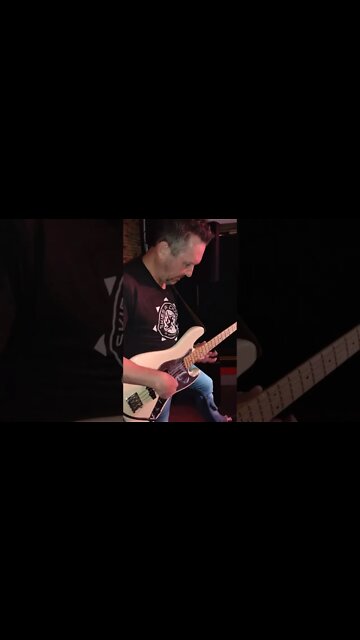 Insane playing funky bass solo- Cari Dell Trio- Play That Funky Music- John Nichols
