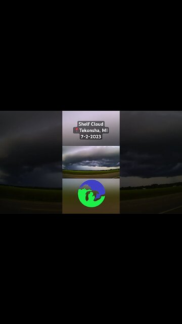 #Shelf Cloud Intercept in #Michigan #miwx #weather #stormchasing #thunderstorm