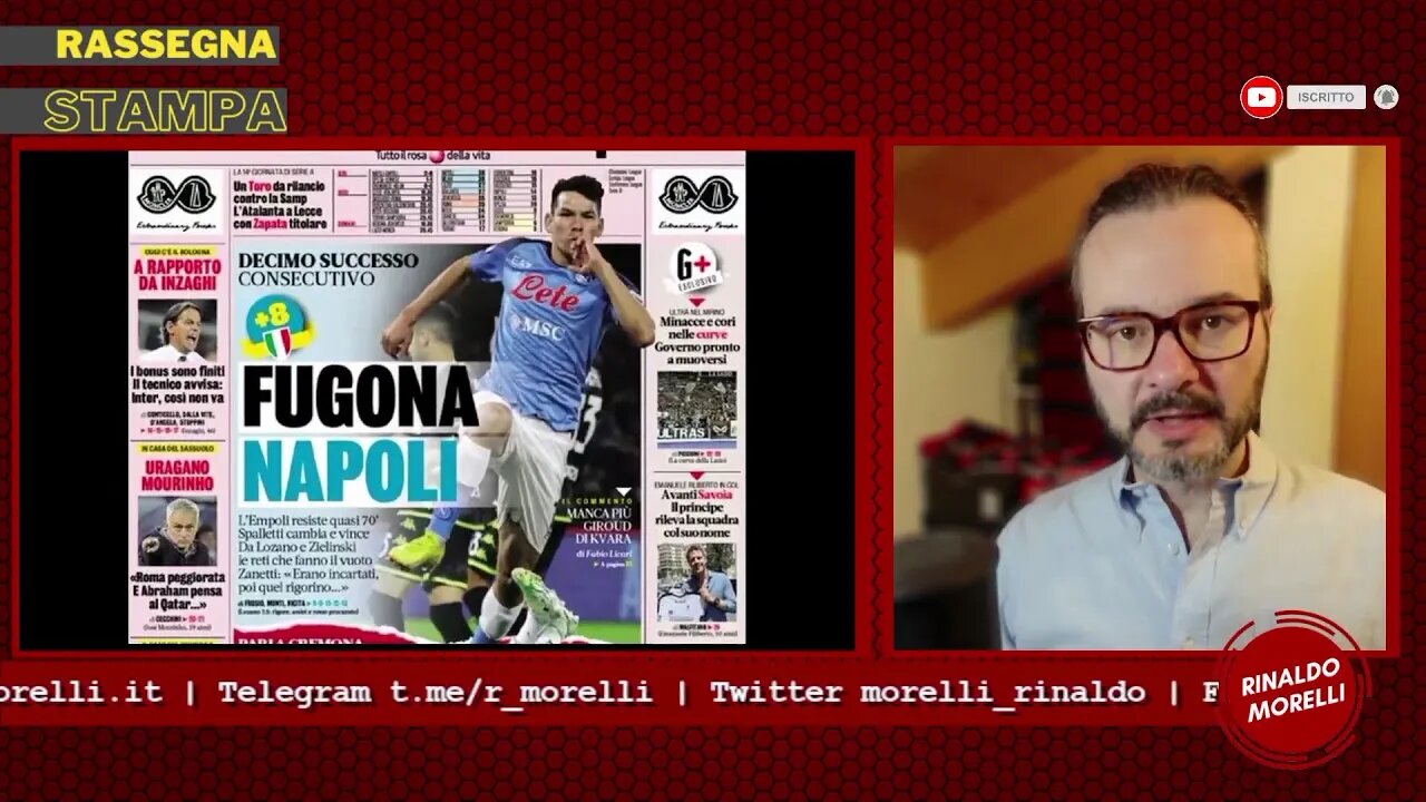 Napoli Campione d'Italia? Il Milan grigio di Cremona. Sfogo Mou. Rassegna Stampa ep.170 | 9.11.22