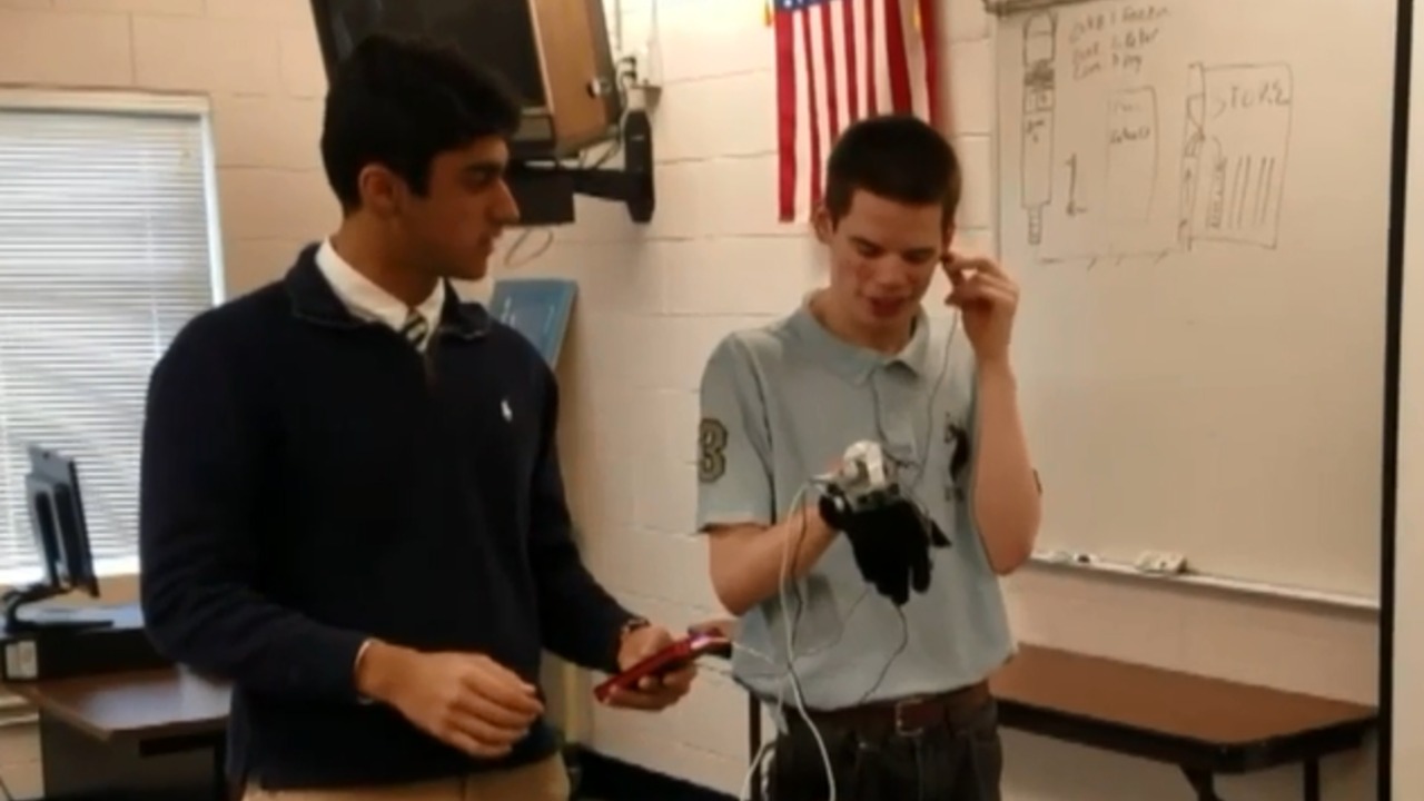 Omar Shareef: Local teen invents glove to help the visually impaired 'hear' what they can't see