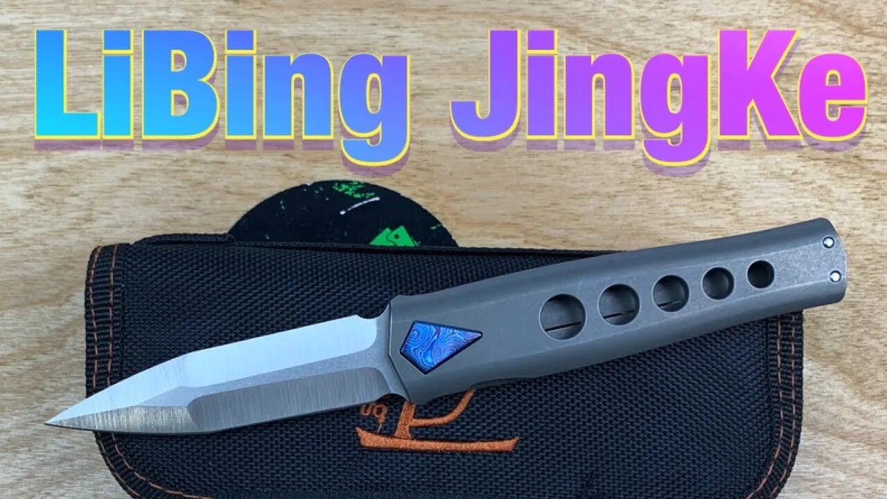 LiBing JinKe / includes disassembly / titanium/ Mokuti & M390 in a folding dagger !