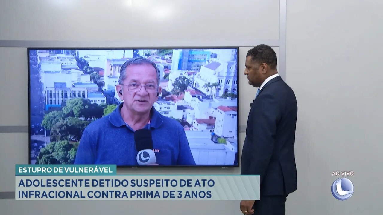 Estupro de Vulnerável: Adolescente Detido Suspeito de Ato Infracional contra Prima de 3 Anos.